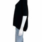 EILEEN FISHER Ribbed Black Sweater Size S