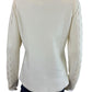 ELIE TAHARI Cream Extra Fine Merino Wool Sweater Size L