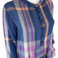 CP Shades x FREE PEOPLE Navy Plaid Dress Size S