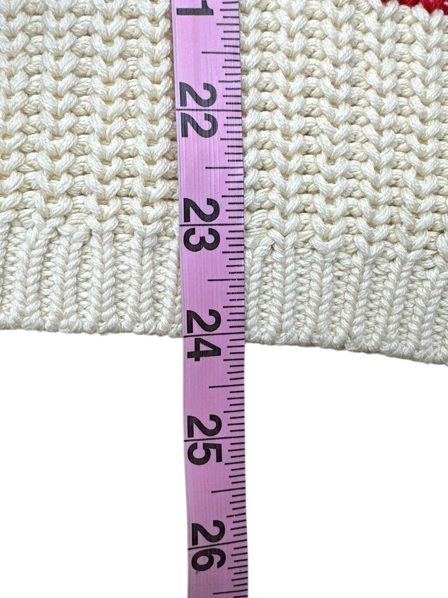 velvet BY GRAHAM & SPENCER Red Striped Sweater Size S