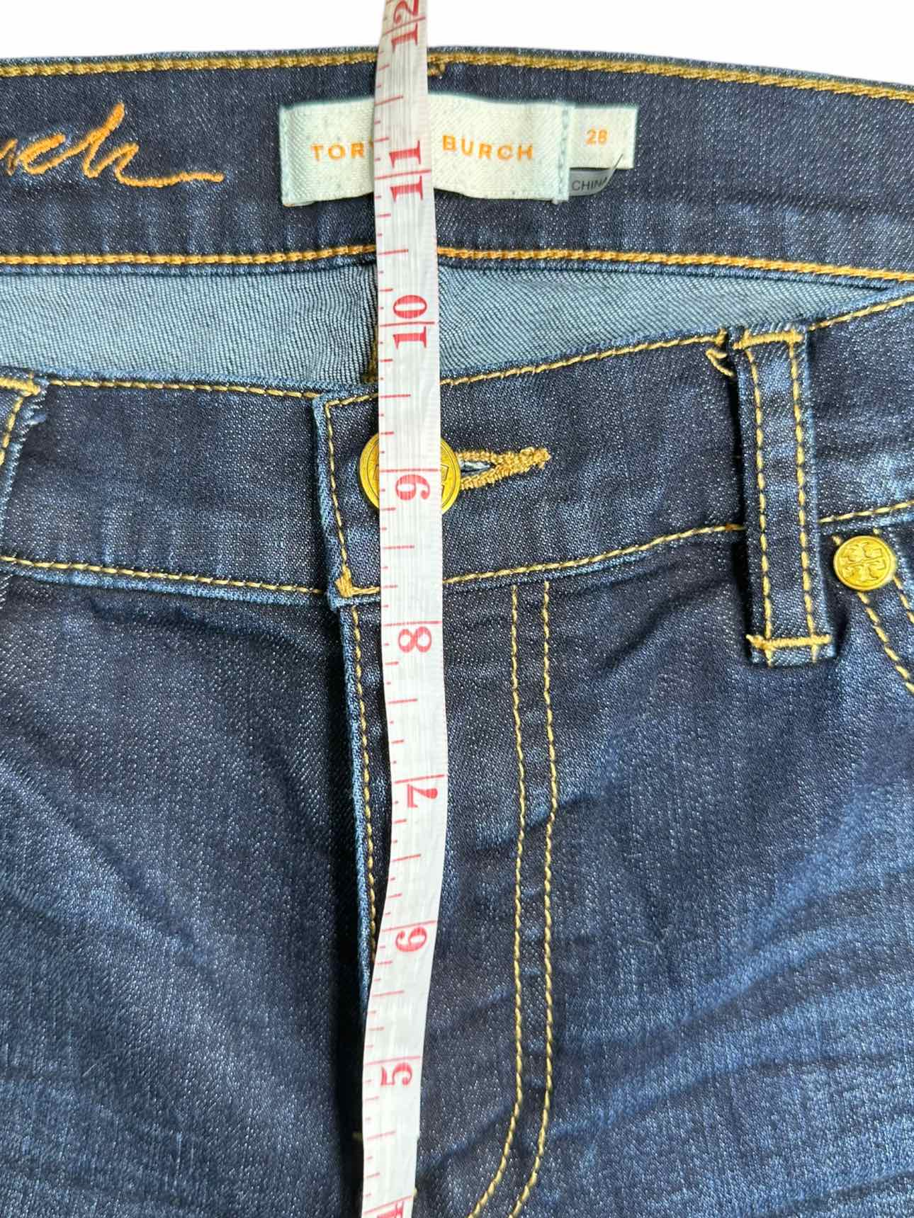 TORY BURCH Pardon My French Denim Jeans Size 28