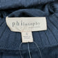 philosophy NWT Navy Ribbed Turtleneck Size S