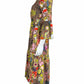 VILAGALLO Brown Floral Dress Size 10