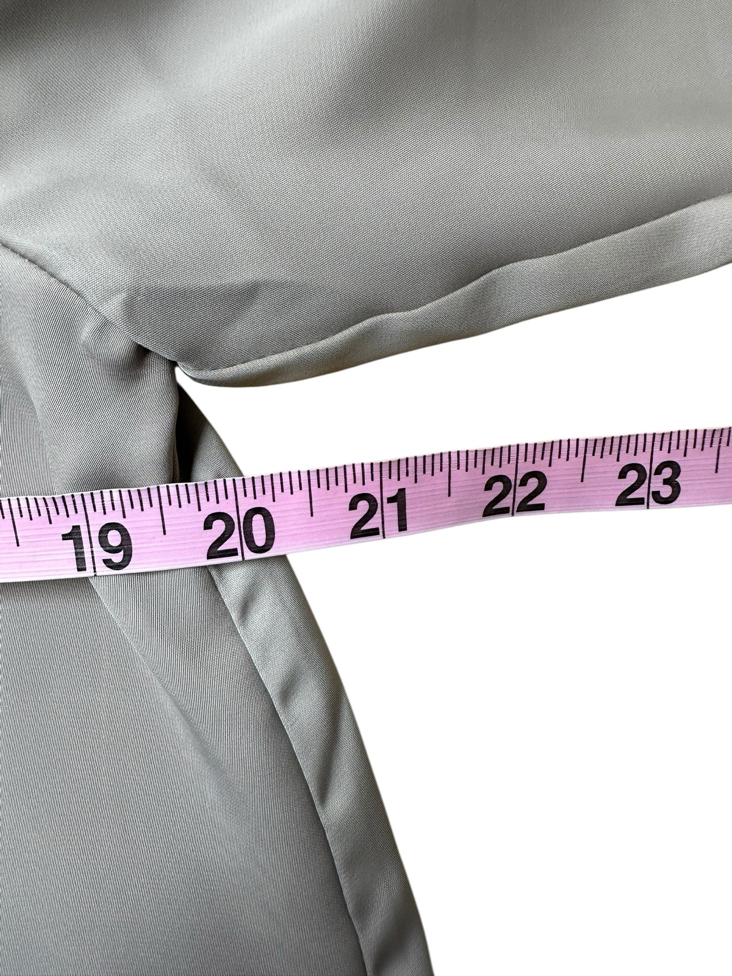 RD STYLE NWT Taupe Satin Button-Down Shirt Size S