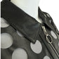 ESCADA SPORT Black Lamb Leather Polka Dot Jacket Size XL