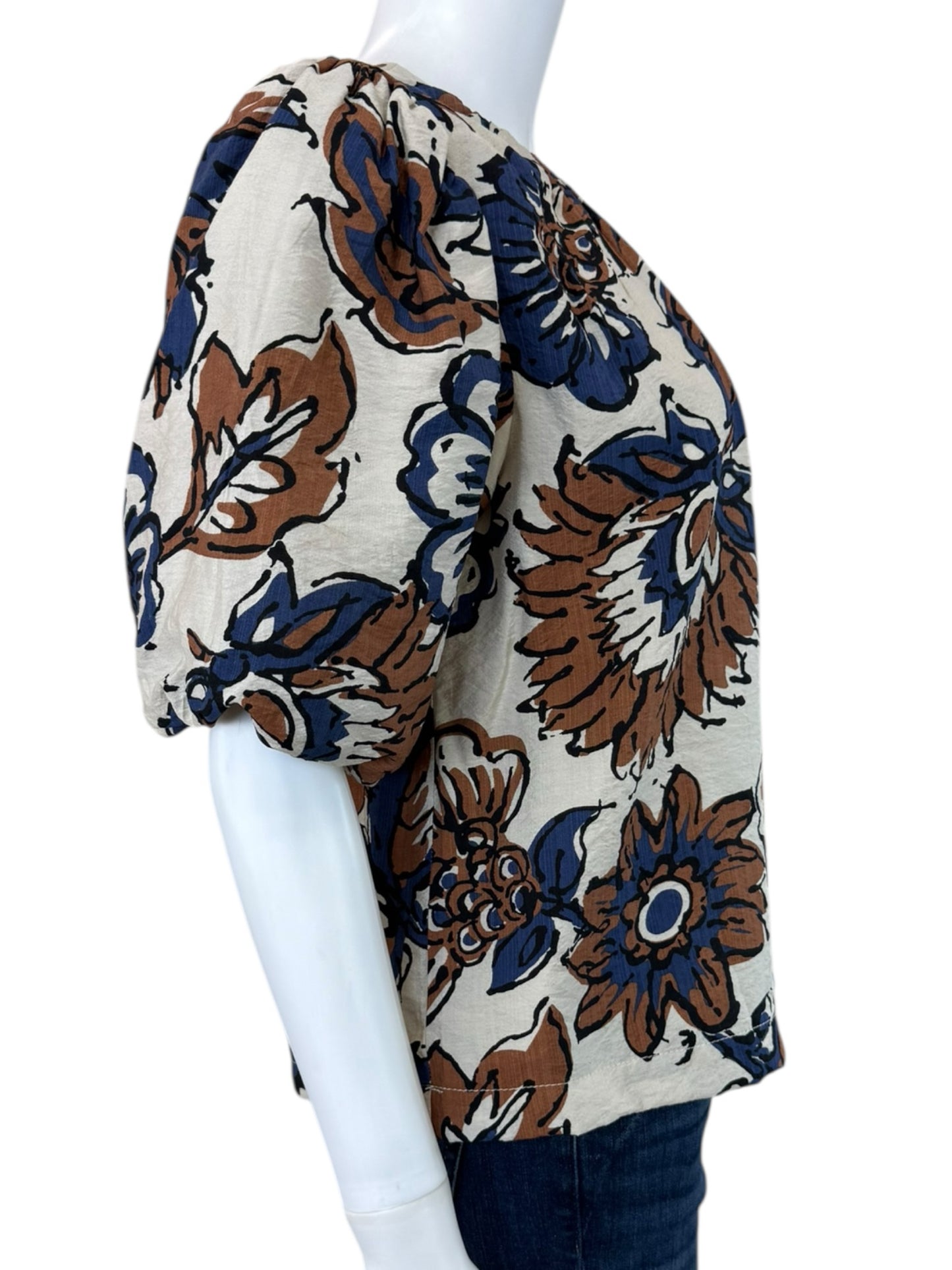 EVEREVE Elowyn Floral Paisley Blouse Size S