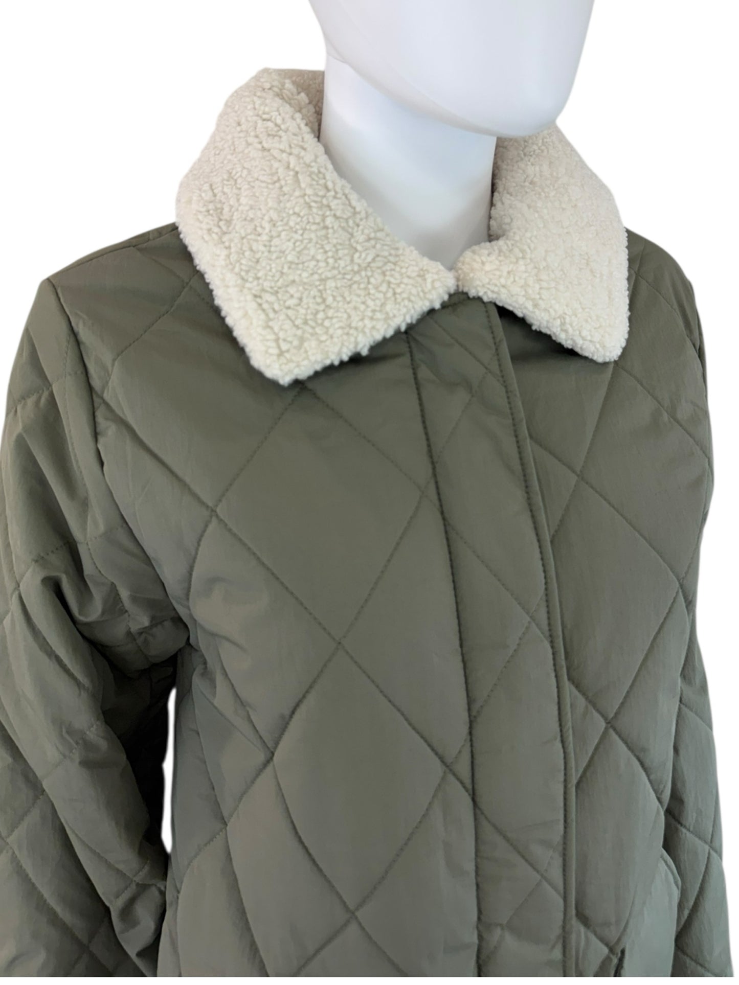Sanctuary NWT Sage Green Quilted Jacket Size S