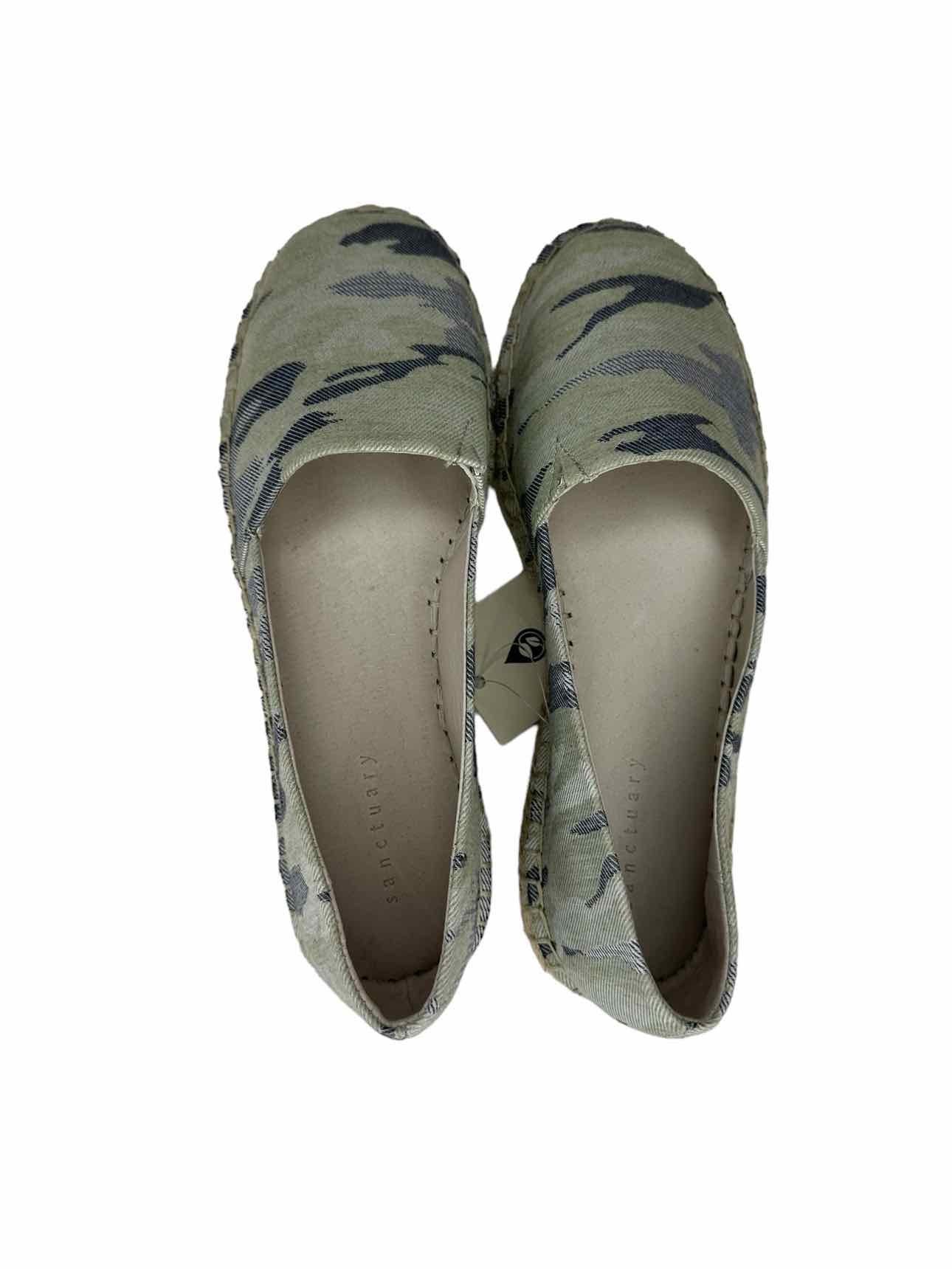 sanctuary NWT Green Camouflage HAVANA Espadrille Flats Size 7.5