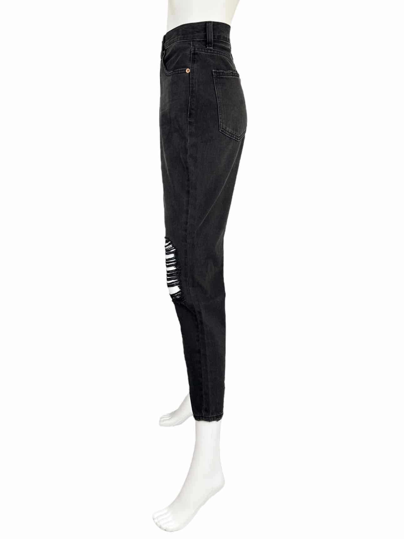 PISTOLA Black Keaton High Rise Slim Straight Leg Jeans Size 28