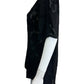 Reiss Black Floral Burnout Blouse Size 4