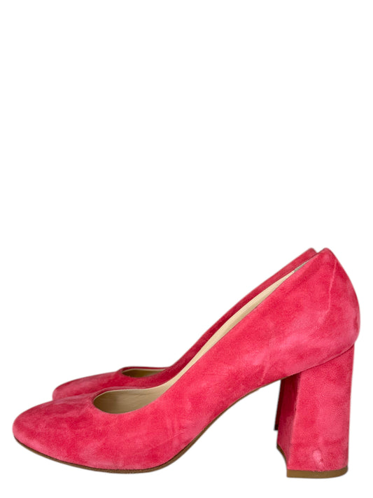 CORDANI Pink Suede Block Heel Size 37