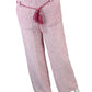 maje Pink Pirose Tweed Wide Leg Trousers Size 36