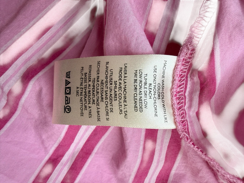 Free People NWT Pink Striped Brunch Babe Top Size S