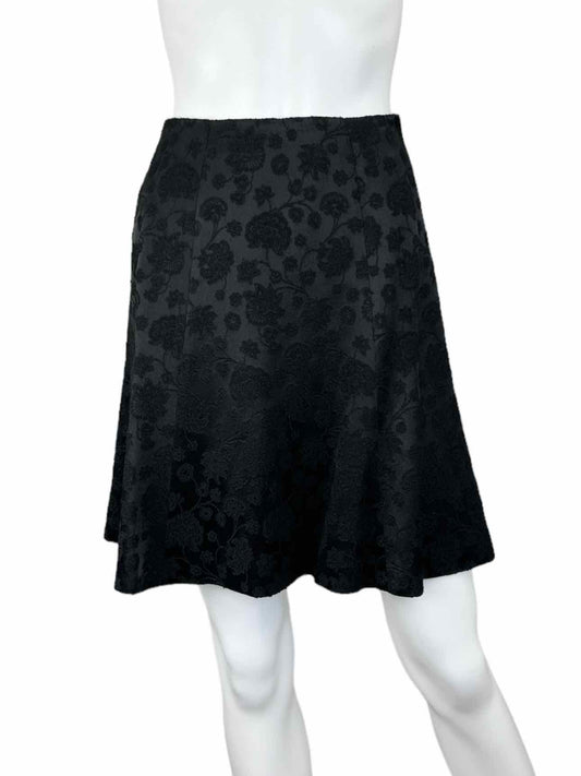 Giorgio Armani Black Floral Skirt Size 38