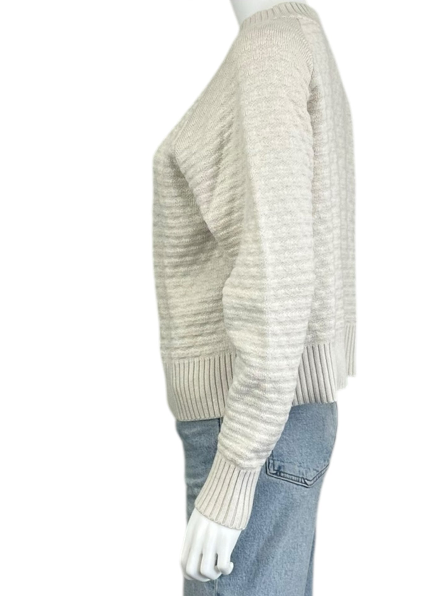 lululemon Cream Texture Play Crew Sweater Size XS