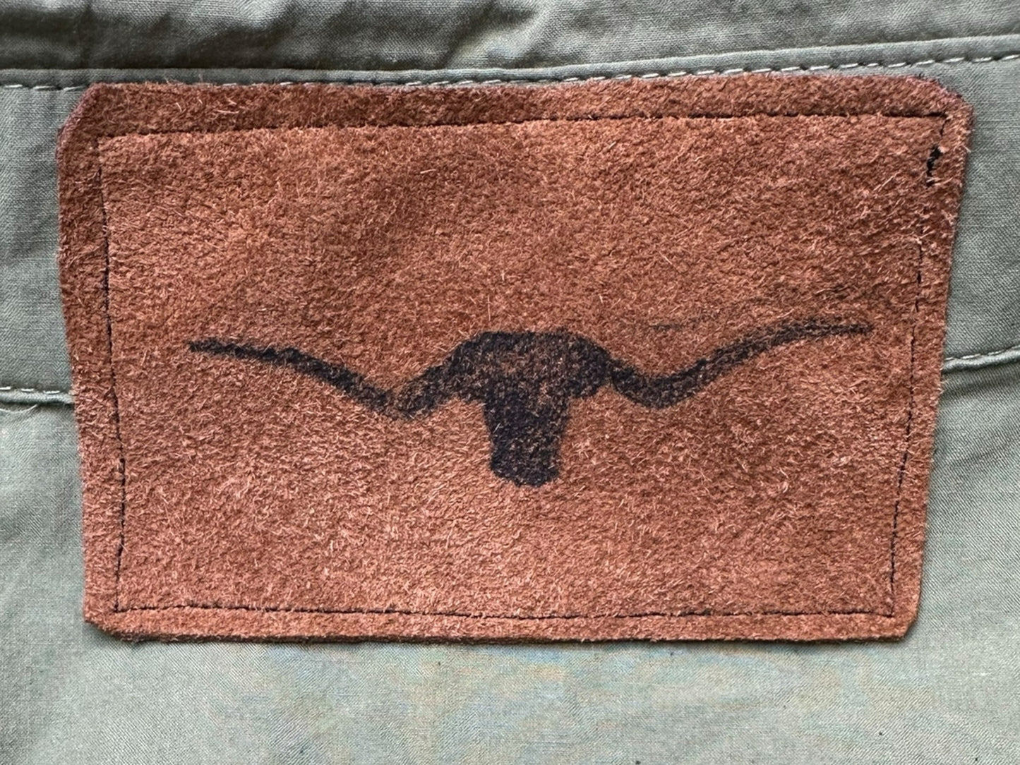 Custom Green Graphic Embellished Button-Down Shirt Size S