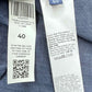 120% Lino Linen Button-Down Shirt Size 40
