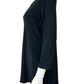 Sympli Gray Floral Laser Cut Tunic Size 10