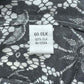 GO Silk Black Lace 100% Silk Button-down Size M