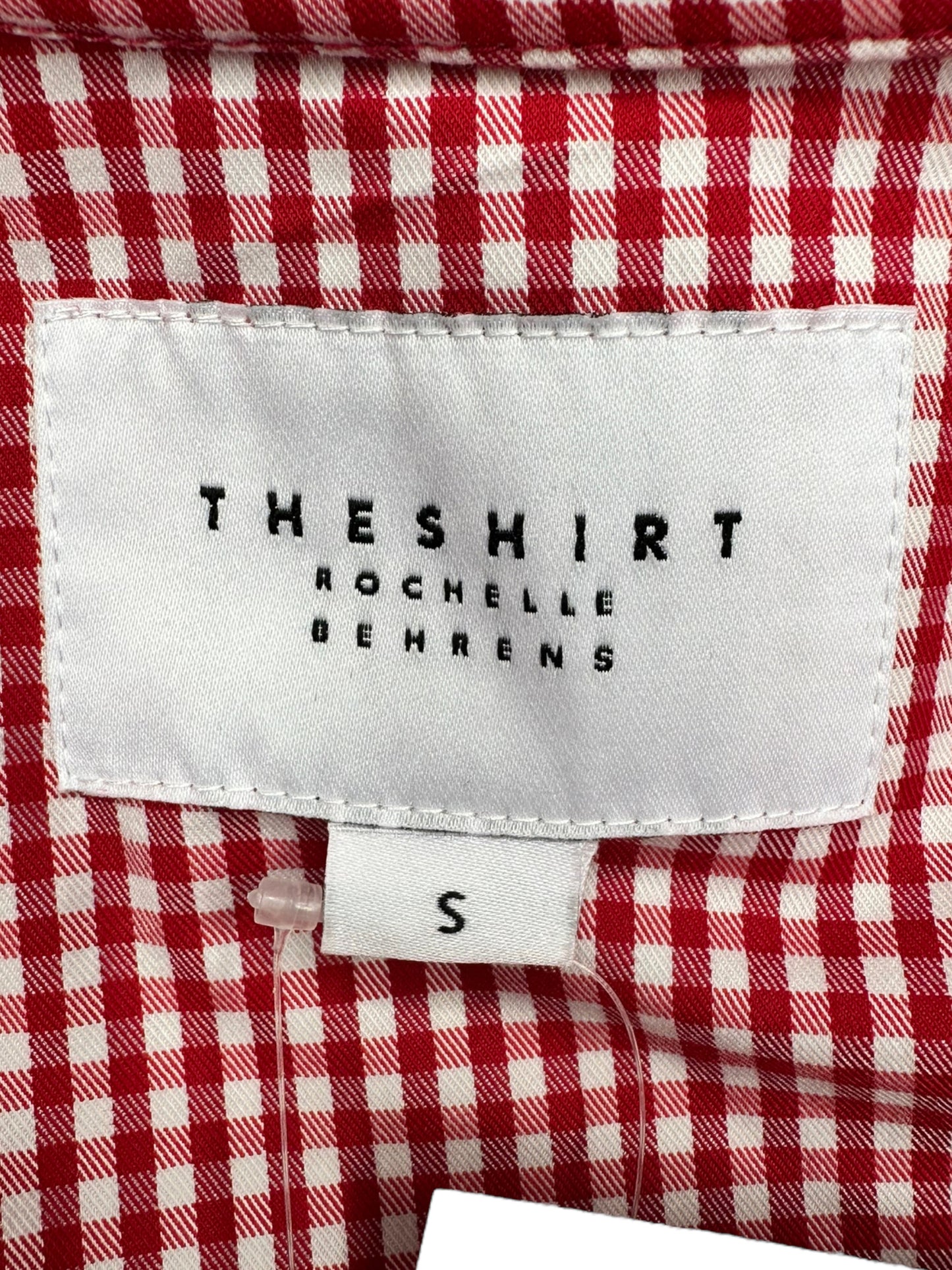 The Shirt by Rochelle Behrens Red Check Button-down Size S