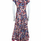 Soft Surroundings Rose Paisley Maxi Dress Size S