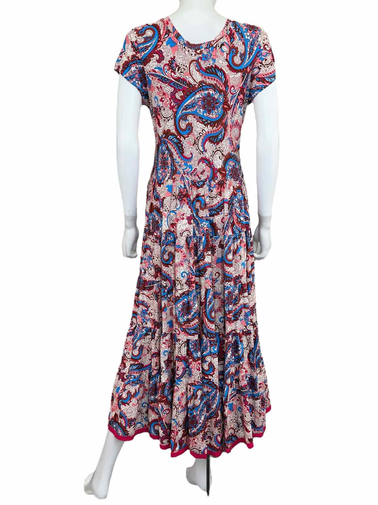 Soft Surroundings Rose Paisley Maxi Dress Size S