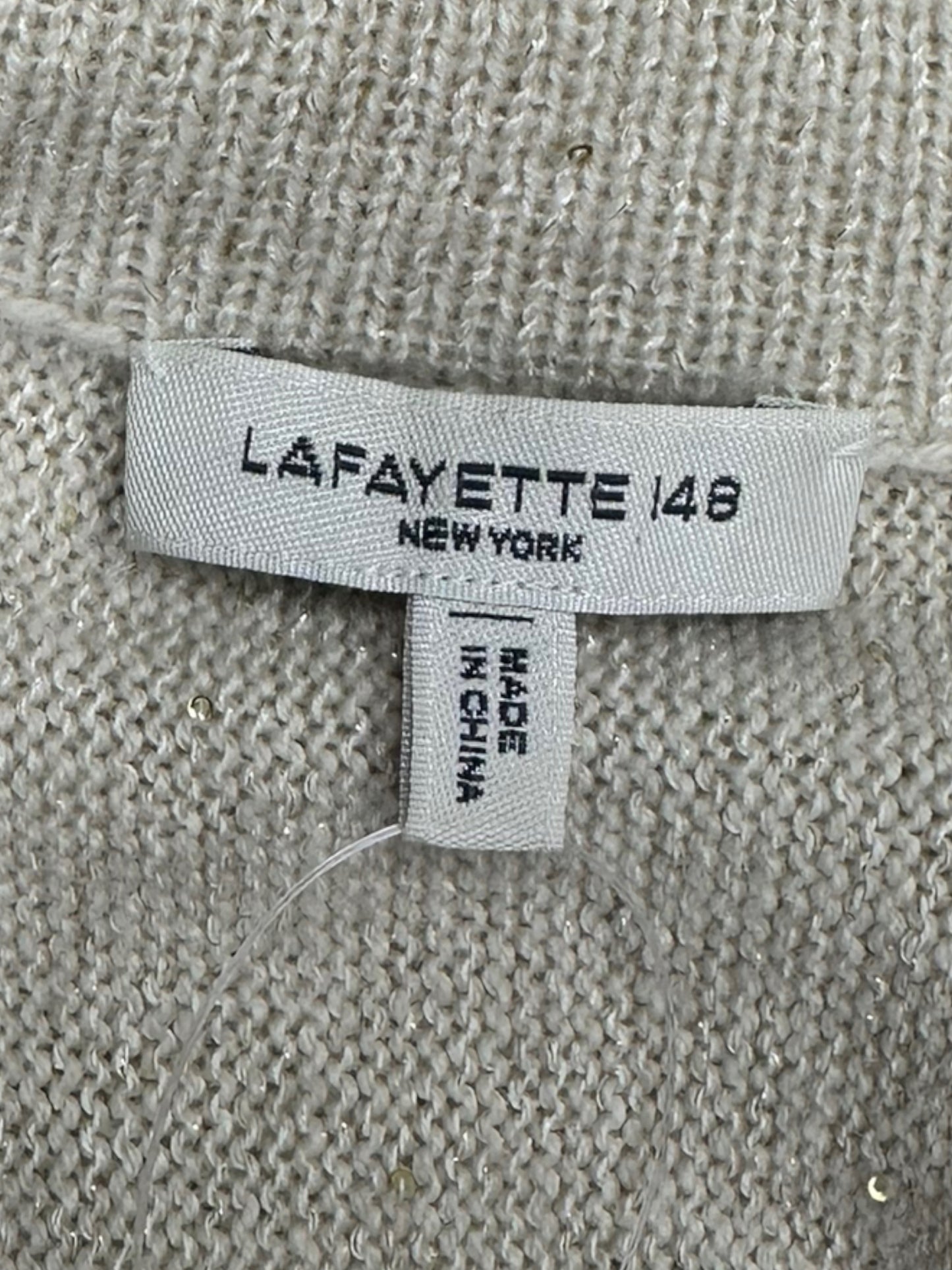 LAFAYETTE 148 NEW YORK Cashmere Blend Tan Zip Up Jacket Size XS/S