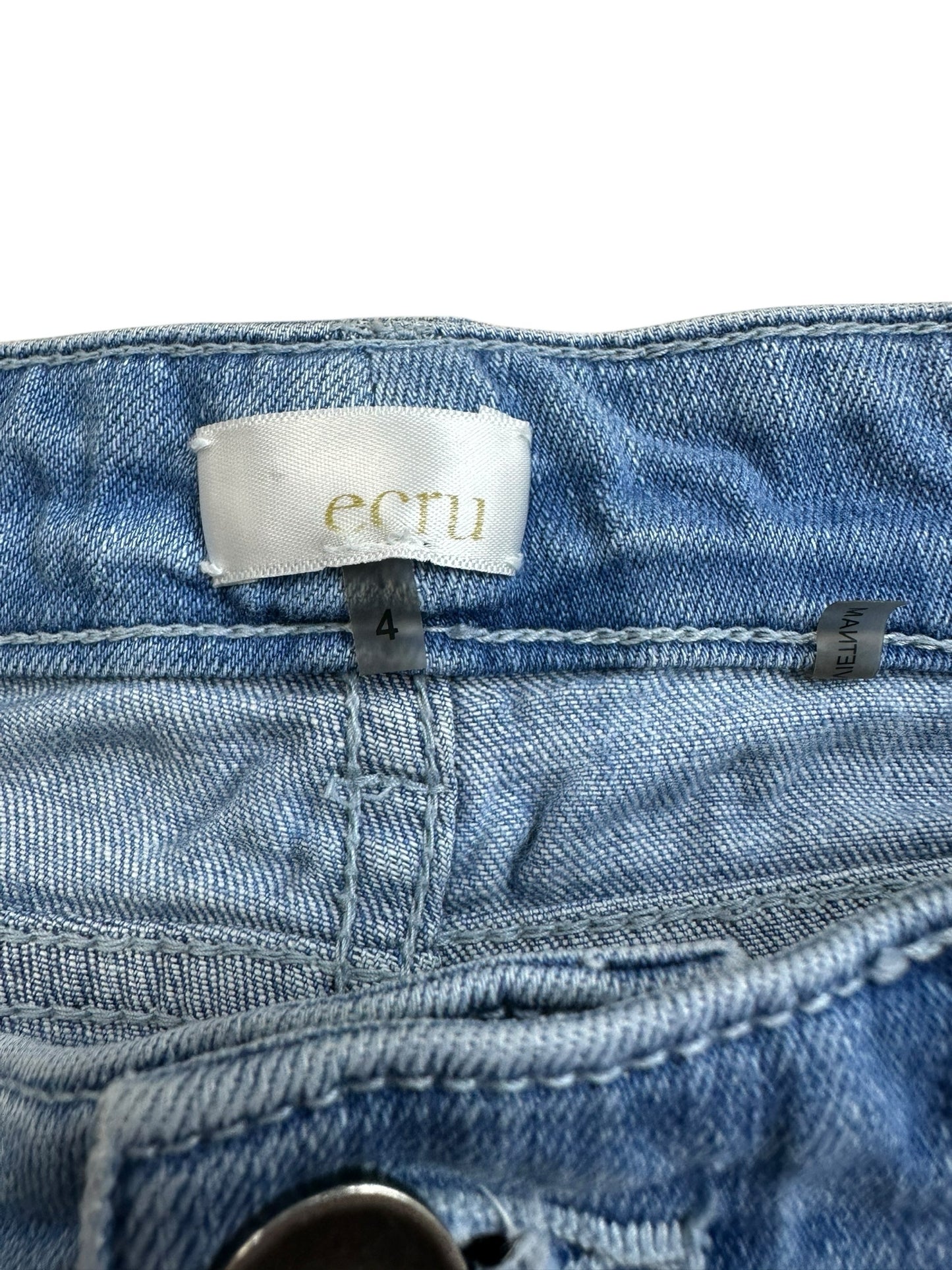 ecru Blue Cropped Denim Jeans Size 4