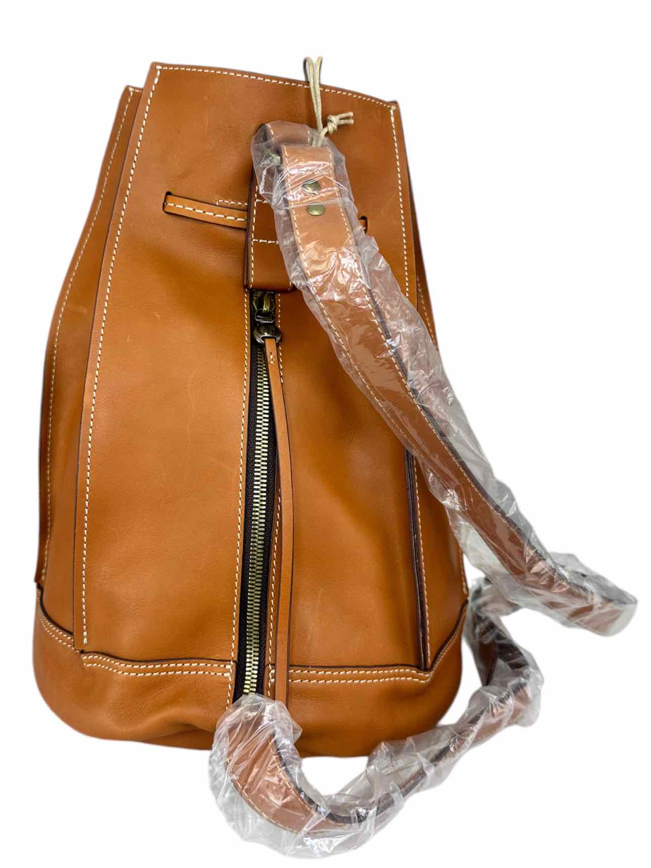 HOBO NWT Saddle Brown COAST Leather Sling Backpack