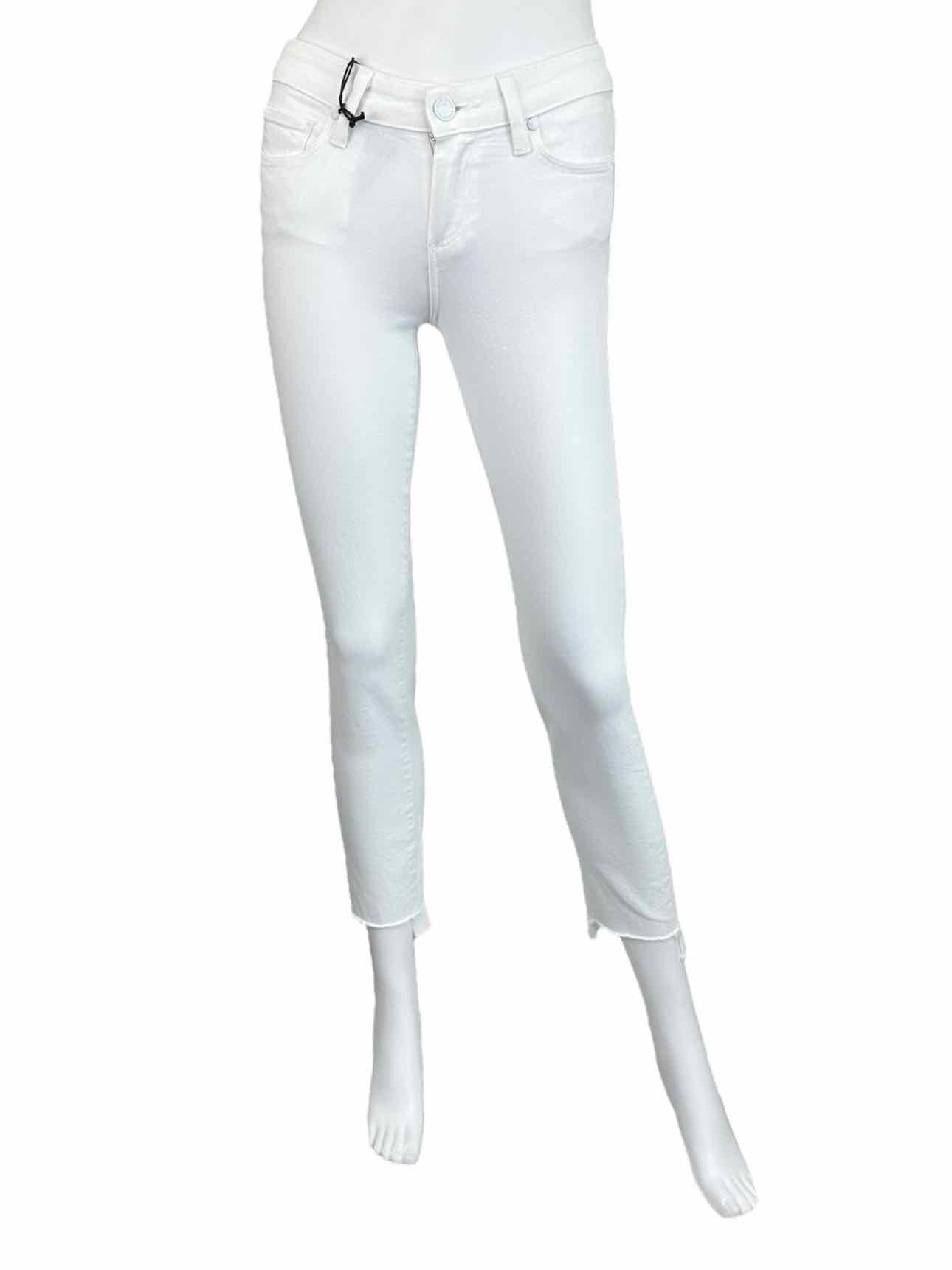 PAIGE NWT White Skyline Ankle Peg Jean Size 24