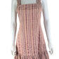 ALEXIS Pink Striped Linen Blend Mini Sundress Size M