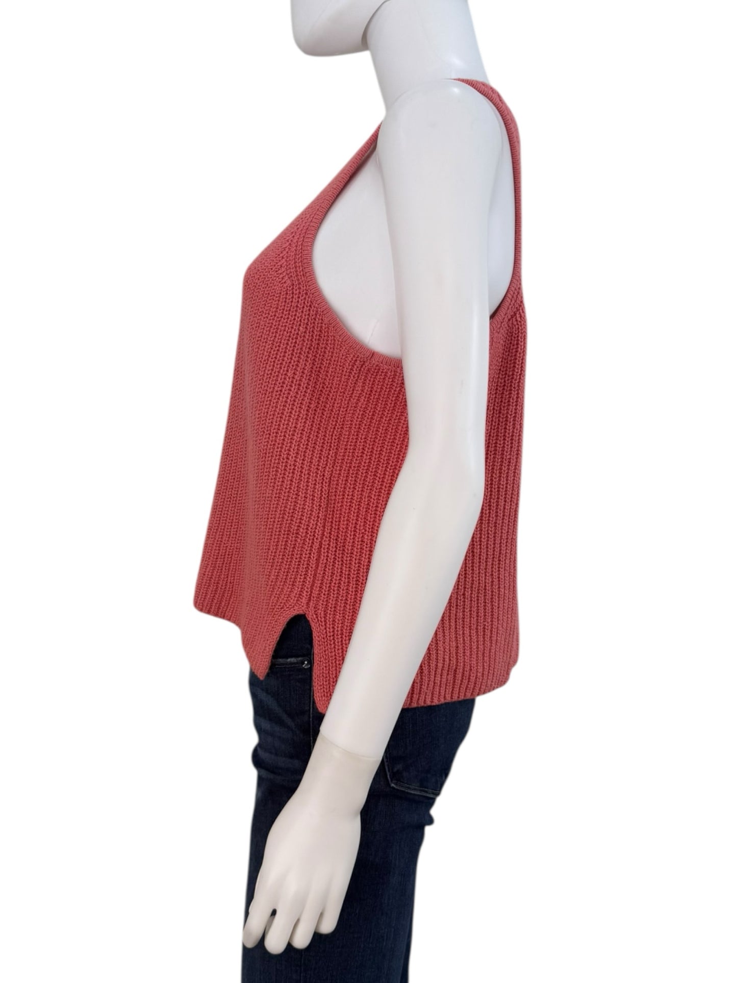 splendid Coral 100% Cotton Sweater Tank Size S