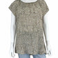 BANANA REPUBLIC Silk Taupe Spotted Blouse Size 14