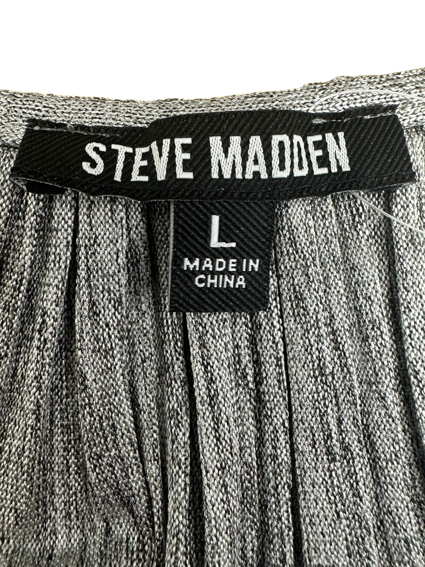 STEVE MADDEN NWT Silver KARA Mini Dress Size L
