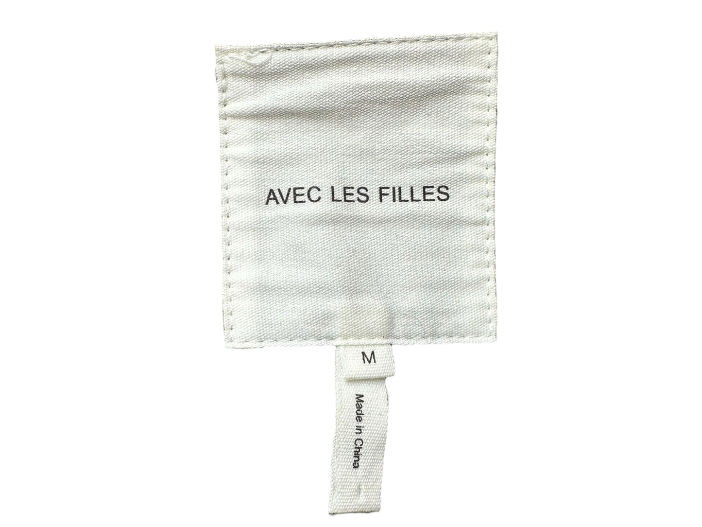 avec les filles Black and Tan Plaid Blazer Size M