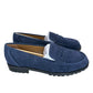Talbots NWOT Navy Blue Cassidy Suede Penny Loafers Size 6.5