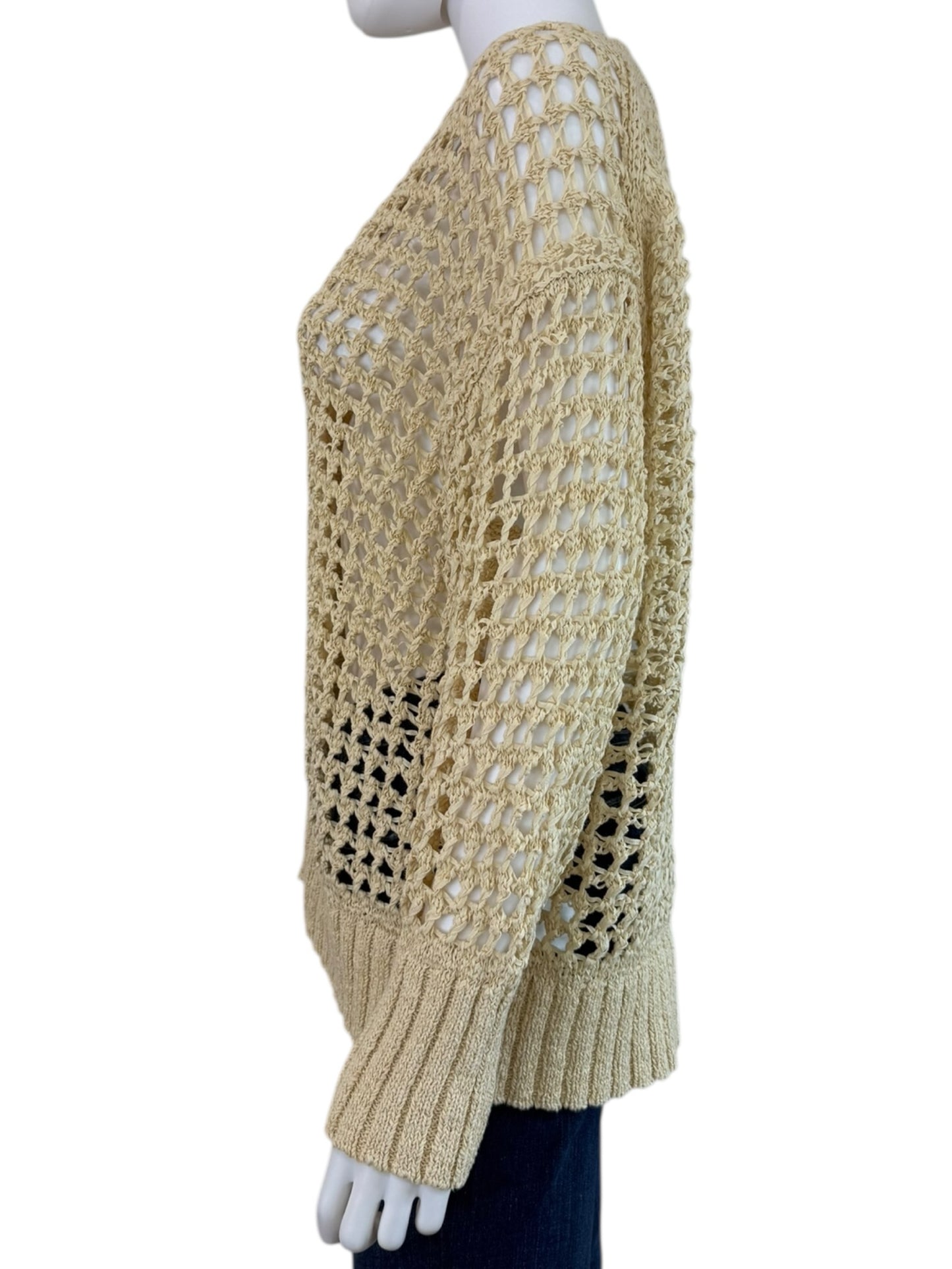 J. Crew NWT Buff Montauk Open Knit Sweater Cardigan Size XS