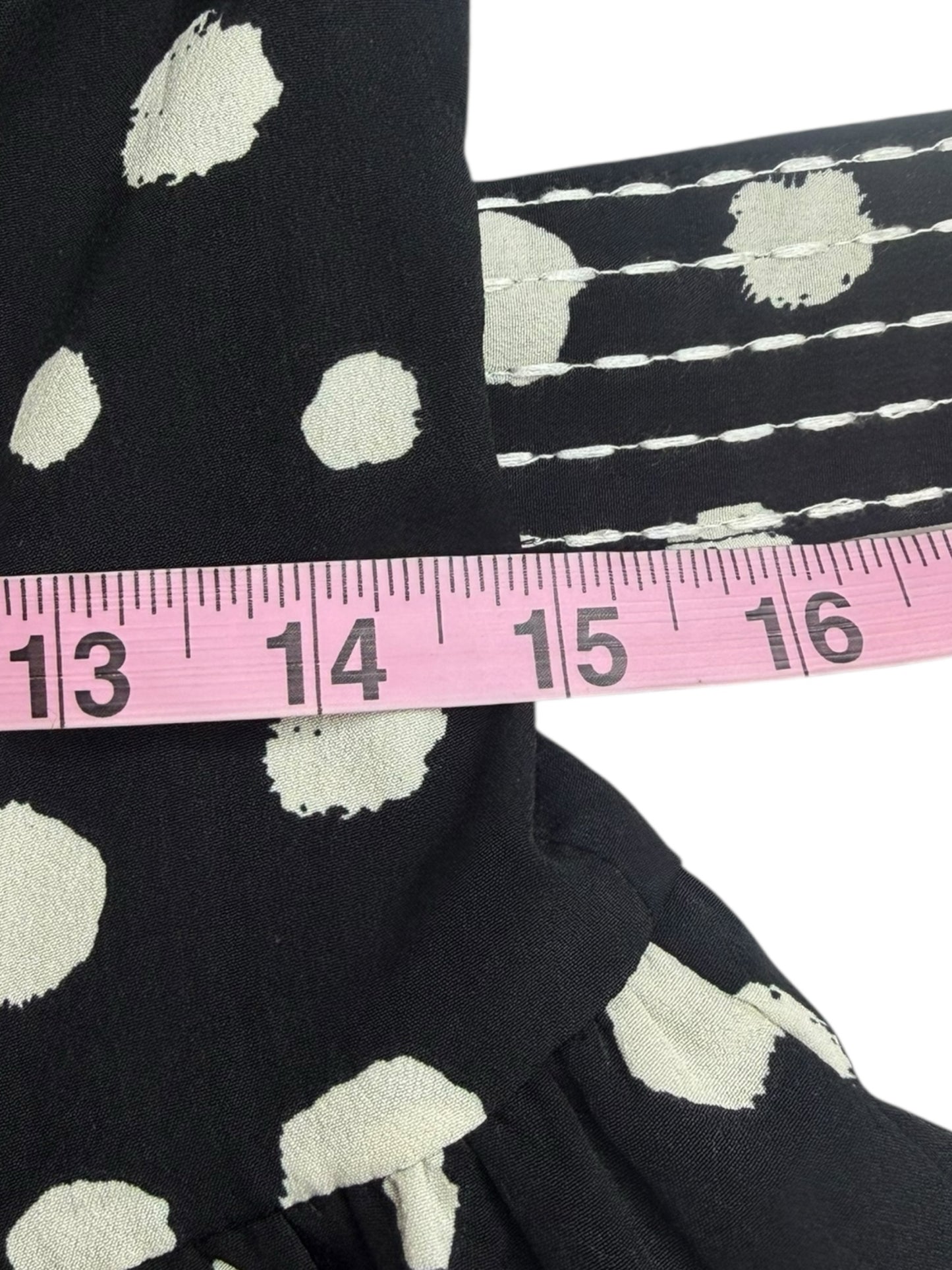 Adelyn Rae NWT Black Darlene Polkadot Mini Dress Size M