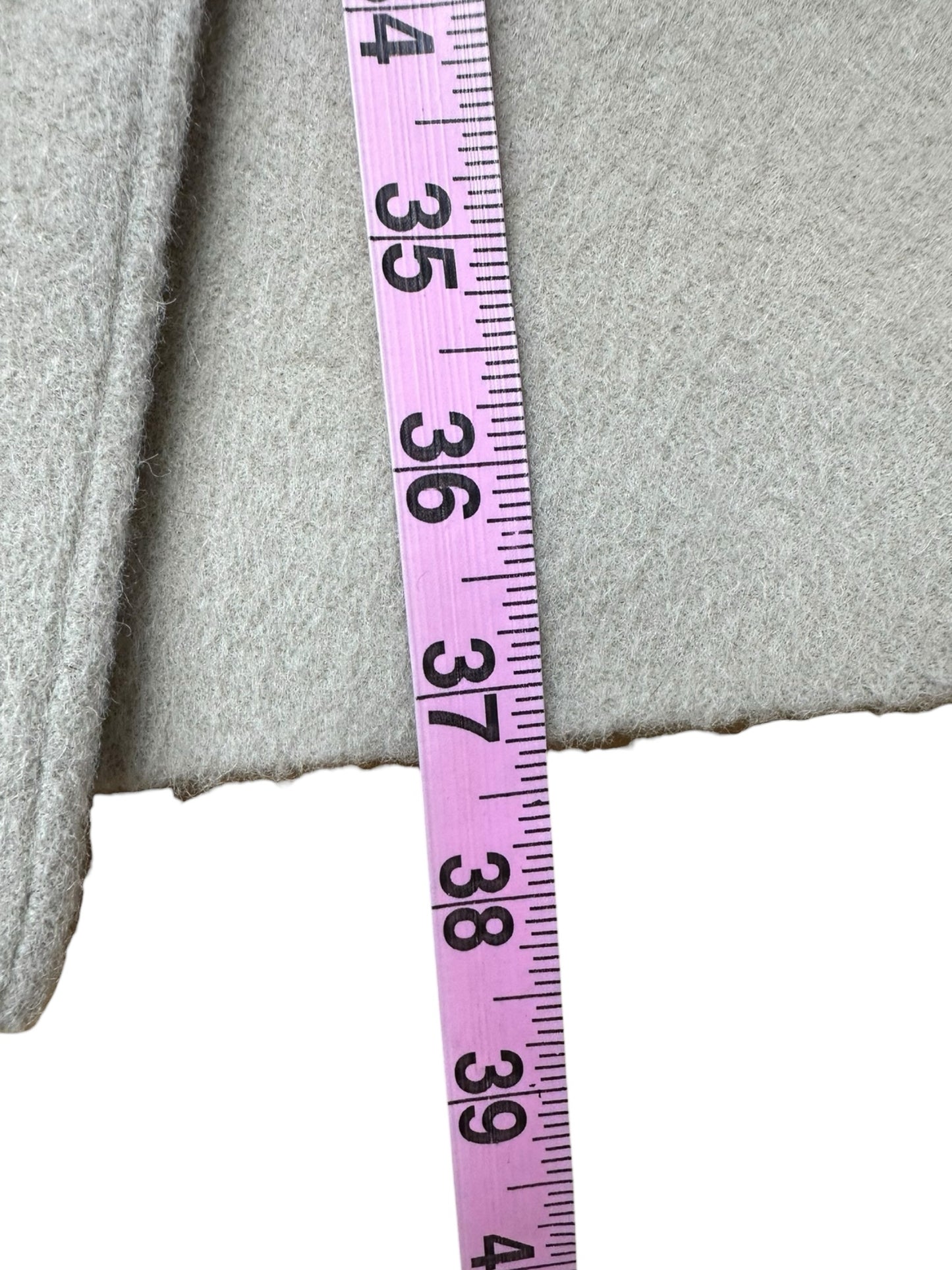 SENTALER Tan Alpaca Wool Trench Coat Size M