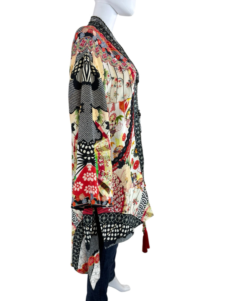 Camilla Vintage Vixen 100% Silk Kimono Jacket Size O/S
