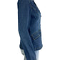 Ann Taylor Blue Denim Double Breasted Jacket Size 2