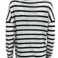 one grey day White And Black Striped Sweater Size XS