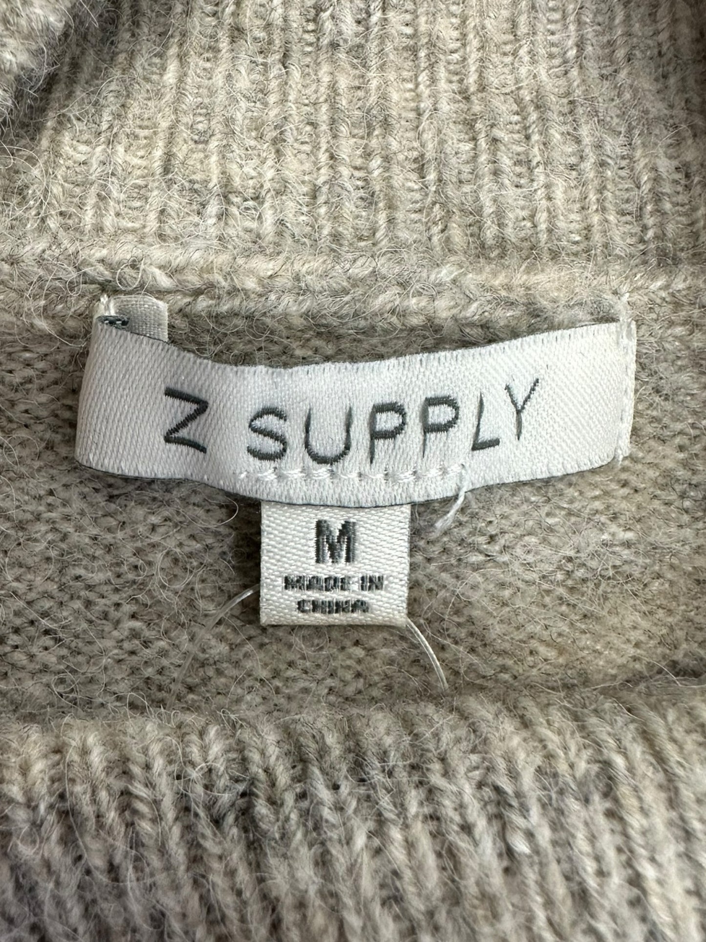 Z SUPPLY NWT Beige Striped Sweater Dress Size M