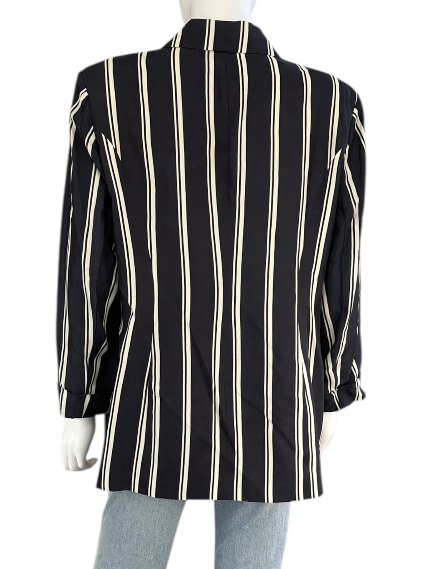 Iris Setlakwe Navy Striped Blazer Size 12