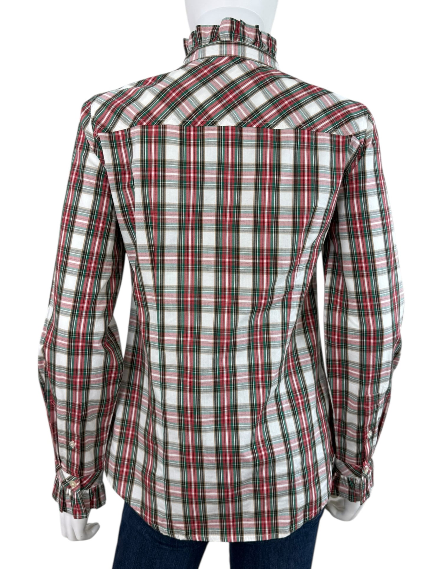 J. Crew Plaid Button-Down Shirt Size XS