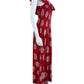 the great. Red Paisley Smocked Maxi Dress Size 0