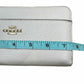 COACH Cream Leather Accordion Zip Wallet