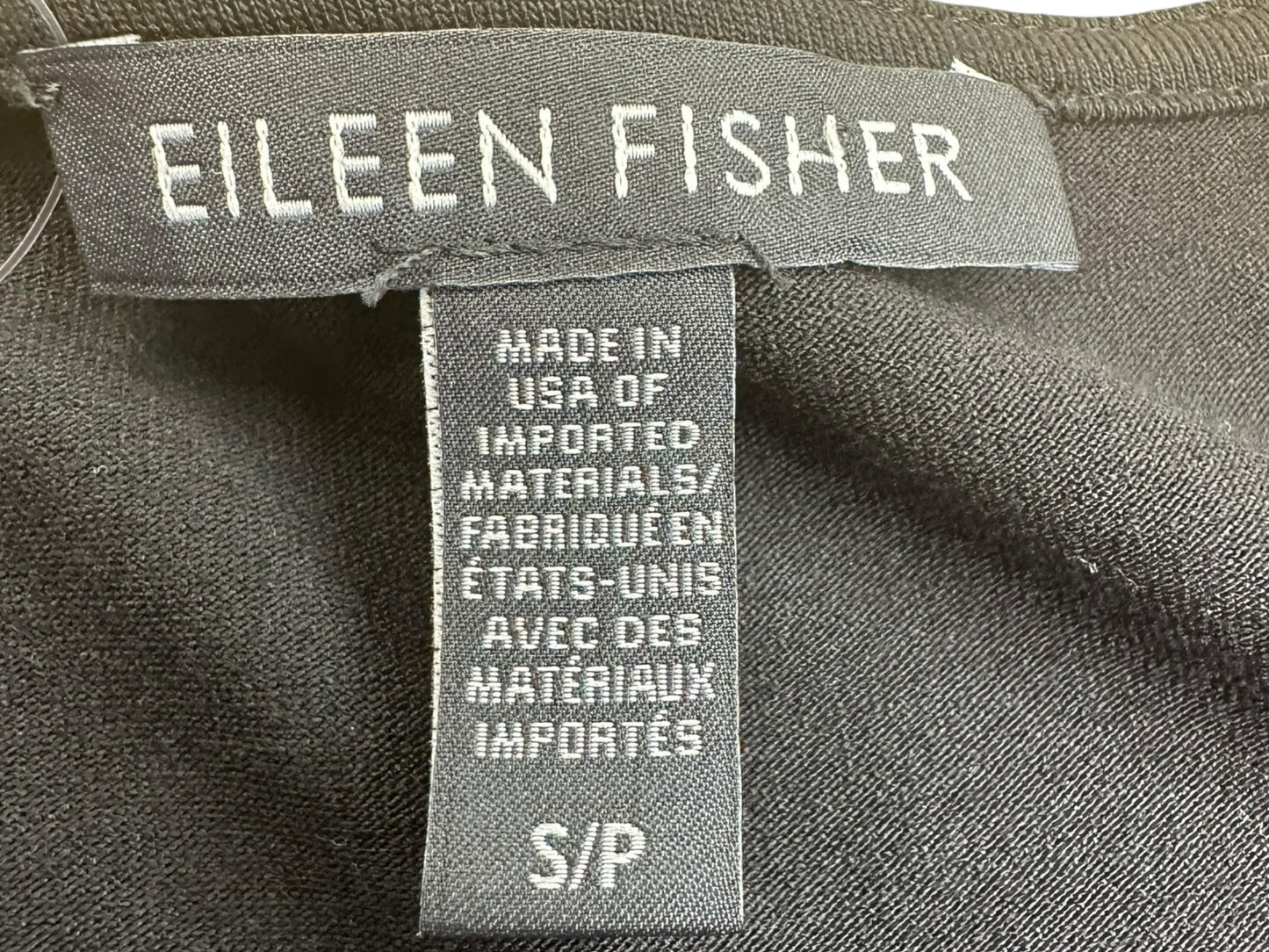 EILEEN FISHER Black Knit Midi Dress Size S