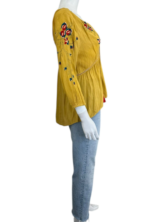 RAGA Yellow Blouse Size S