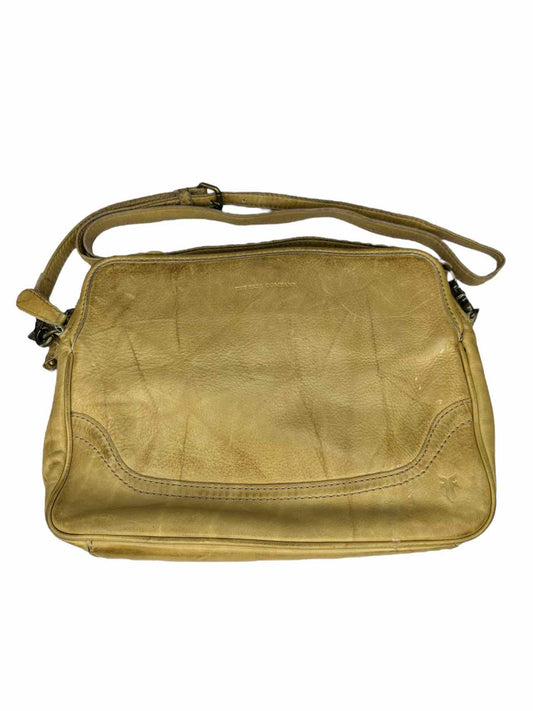 FRYE Banana Distressed Leather Crossbody